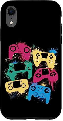 Custodia per iPhone XR Controller Videogiochi Colorati