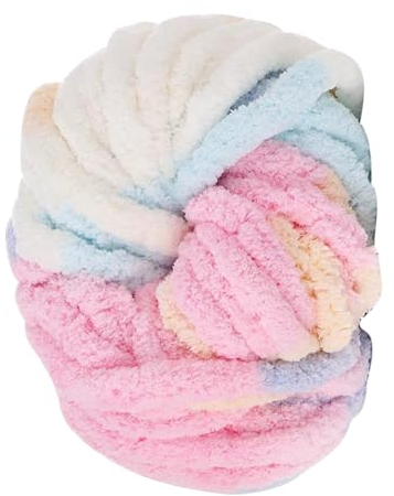 Filato Iridescente Spesso e Voluminoso per Lana a Maglia Grossa, Uncinetto per Coperta per Animali Domestici, Coperta, Cuscino Decorativo