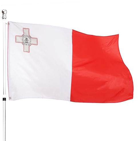 Große Malta-Flagge, 152 cm x 91 cm, 3 Stück, perfekt für Malta-Veranstaltungen oder Anlässe