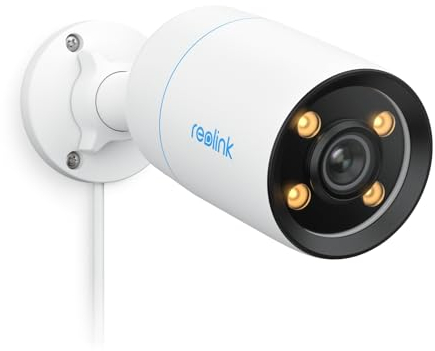 Reolink 4K UHD ColorX PoE Security Camera, True Color Night Vision, F1.0 Super Aperture, 1/1.8'' Image Sensor, HDR Technology, Person/Animal Detection, Spotlight & Siren Alarm, 2-Way Audio, CX810
