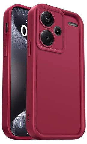 PanXCase Funda para Xiaomi Redmi Note 13 Pro Plus 5G / 13 Pro+ 5G - Carcasa Silicona Delgada Suave Ligera Elegante Diseño, Protección Cámara Antichoque Antiarañazos Cover (Vino Tinto)