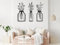 VAILLA ® 3er set Blumen Wanddeko, Blume Wanddekoration aus Holz, Wandbilder Home Dekoration, 3D Wall Art, Große Wand Deko, Bilder für Schlafzimmer, Wohnzimmer und Küche (Blumen 12)