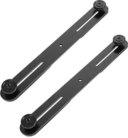 VICASKY 2pcs Adjustable T-shaped Mic Extension Bar and Flash Bracket Double Mount Tripod Flash Holder for Cameras and Lighting Compatible Microphones and Lighting Equipment