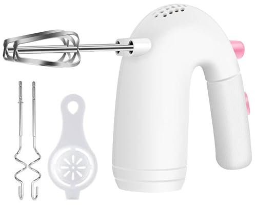 Elektrischer Handmixer-Rührer 5 Geschwindigkeiten Mit Turbofunktion Professioneller Mixer Schneller Bürstenwechsel, Geringes Gewicht, Sehr Leise Spülmaschinenfest 120W