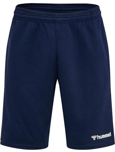 hummel Herren Hmlmover Cotton Bermuda Shorts, Marine, S EU