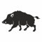AMA SHOP Aufkleber für Helm, Motorrad, Wohnmobil, Boot, Motiv: Wildschwein, Modell 9, Farbe: Schwarz, für Auto-Tuning