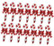ibasenice 15st Aufblasbare Krücken 3d-zuckerstangenballon Weihnachtlicher Folienballon Weihnachtszuckerstange Aufblasbare Zuckerstangen Im Freien Süßigkeiten Ballons Rot Aluminiumfolie