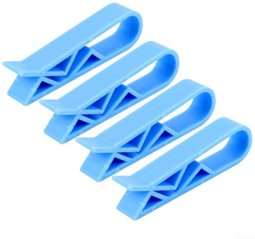 Keep your Trash Bags in Place with Functional Garbage Bag Clips Pack of 10 (4Pcs,Blue)