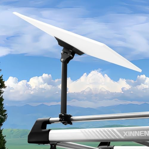 Starlink Gen 3 Mount for RV Ladder, Starlink Gen 3 Pole Mount with Adapter, Load-Bearing 200lbs, Installation Range 0.8-1.1” for Pole/Roof/SUV/Outdoor