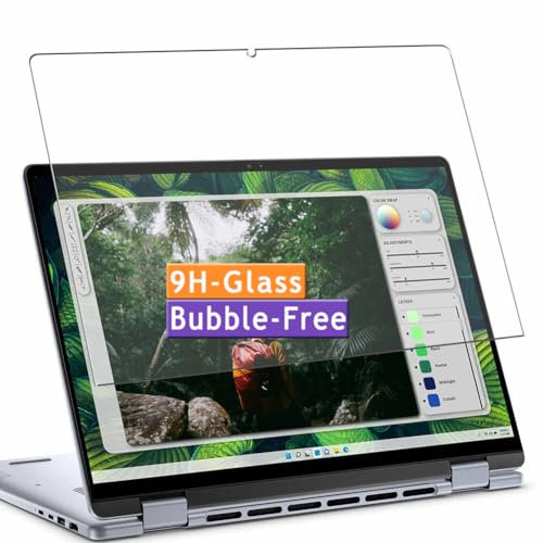 Vaxson 9H Panzer Schutz Glas kompatibel mit Dell Inspiron 16 7000 7640 2-in-1 16 Laptop (Active Area Cover Only) Protective Protectors Guard