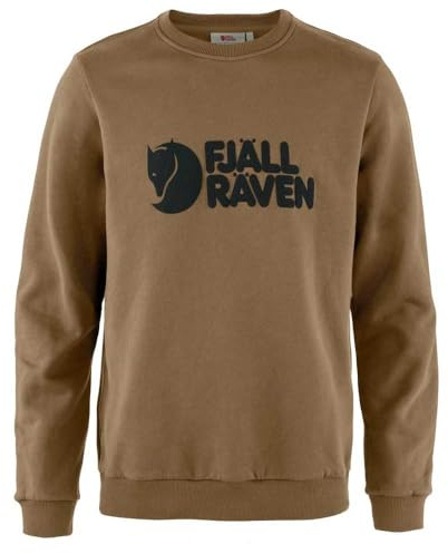 Fjällräven Herren Logo Sweatshirt, Wood Brown, XS