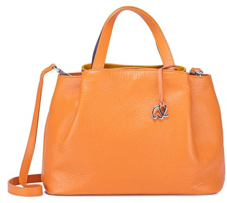 mywalit Med Grab Handtasche, abnehmbarer Schultergurt, Unisex, Erwachsene, Orange, Orange