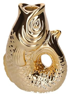 Giftcompany Monsieur Carafon Kerzenhalter Fisch S Gold 16,2cm