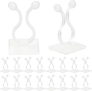 100PCS Self-Adhesive Climbing Plant Clips,Vine Plant Climbing Wall Fixer Vine Clips,Invisible Plant Climbing Wall Clips,Wall Sticky Hook,Plant Ties for Climbing Plants,Plant Support Fixture