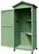 Easnuroz Gartenhaus Aus Holz Hoher, Schmaler Gartenschuppen Aus Holz Werkzeugschrank Mit 2 Regalen Und Schrägdach Aus Sandasphalt(Green)