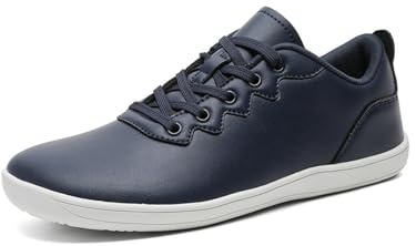 Treer Chaussures Pieds Nus Femme Homme, Été Chaussures Pieds Larges Légères Barefoot Maille Respirante Shoes Minimalistes, Décontracté Cuir Barefoot Shoes