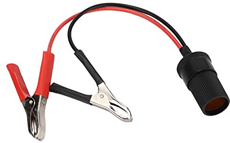 Zohisin Car Battery Clamp Cable Clipon Insulated Jumper Wire Extension Cord for Cigarette Lighter DC 1224V Suitable for Any DC 12V 24V Motorcycle Boat Ride Mower Tractor Car