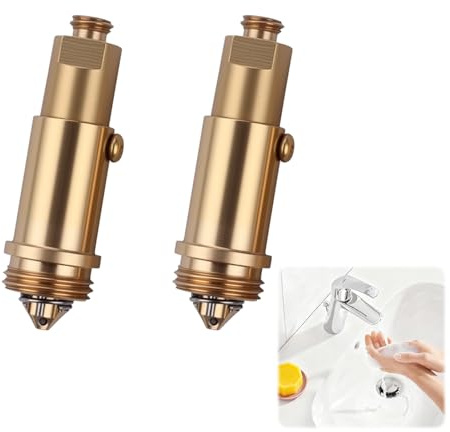 2 Piezas Válvula para Lavabo Clic Clac, para Bañeras y Desagüe | Repuesto Lavabo y Bañera, Tapón de Resorte de Latón, Tapon Lavabo Click Clack, Se Utiliza para Reemplazar Piezas Rotas