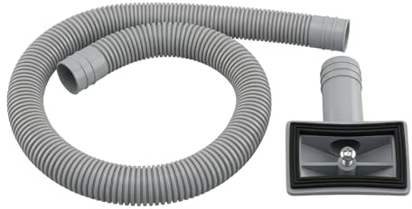 Sink Overflow Kit with Extendible Tube & Square Cover, Universal Waste Pipe for Kitchen & Bathroom Plumbing Protection