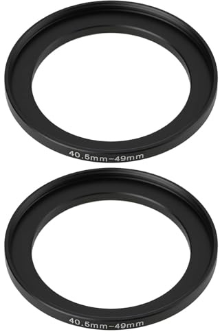VGOL 2 Stück Filter-Adapterring 40,5-49 mm Step-Up-Ring aus Aluminium für DSLR-Objektive und nd uv cpl ir Filter
