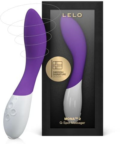 LELO MONA 2 Elektrischer G Punkt Stimulator für Sie, kabelloser, vibrierender Massagestift, Vibrator Dildo, Vibrator für Frauen, Purple