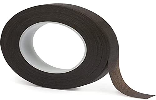 Rayher Hobby Rayher 5105005 Flora-Kreppband, dunkelbraun, Rolle 27,5 m, Breite 13 mm, Flower Tape, Floristenband, praktisch für Floristik- und Bastelarbeiten