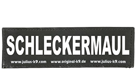 Interchangeable Patches, 1 pair, SCHLECKERMAUL, Size: Small, Black