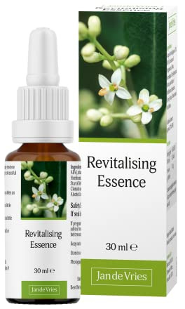 Jan De Vries Revitalising Essence | Flower Essence | Pick-me-up | Counter Feelings of Sluggishness | Contains Peppermint, Olive & Hornbeam | 30ml