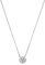 Amor Kette mit Anhänger 925 Sterling Silber Damen Halsschmuck, mit Zirkonia synth., 42+3 cm, Silber, Blume, Kommt in Schmuck Geschenk Box, 2012824