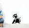 Ideal Stencils Banksy Ratte Graffiti Schablone - Sägen Ratte/Wiederverwendbar Wohndeko & Kunst Handwerk Malerei Schablone - halb geschliffen Durchsichtig Schablone, L/ 37X44CM