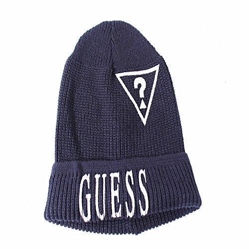 Guess Mütze Herren Strickmütze Blau Größe L