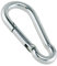 Constrabo | 10 moschettoni misura 50x5mm, secondo le norme di qualità DIN 5299 C | Moschettoni in acciaio zincato con capacità di carico fino a 100kg | Ganci a moschettone | Moschettoni pompiere