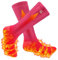 Svpro Wiederaufladbare Elektrische Heizsocken Batteriebetriebene Bequeme Thermosocken, Kälteschutz Thermische Socken Sport Outdoor Camping Wandern Warme Winter Socken Für Männer Frauen (Rosa)