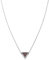 KERBHOLZ Holzschmuck Damen - Triangle Necklace – Silber Kette mit Dreieck Anhänger - Verstellbare Halskette Damen - Kettenlänge 38cm + 5cm
