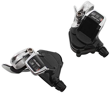 Manette Route p2r pour Cintre Plat 10v. Push-Pull Compatible Shimano Double-Triple (Paire)