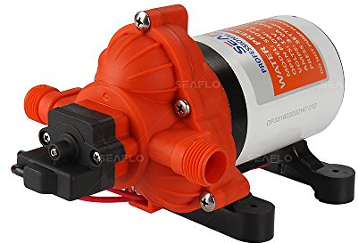 Seaflo Bomba de diafragma de CC de la Serie 33 12V/24V 3.0GPM 45PSI (24 Voltios)