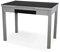 MOMMA HOME Mesa Extensible - Modelo Tetra - Color Negro/Plata - Material Cristal Templado/MDF - Medidas 100/160 x 60 x 77 cm