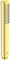 Ideal Standard Stabhandbrause Idealrain Atelier BC774A2 – 1-Funktions-Handbrause in Stick Design für unvergleichliche Duschmomente – in Brushed Gold