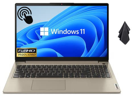 Computer portatile Lenovo Ideapad 3i 2022, touchscreen FHD 1080P da 15,6, Intel Core i3-1115G4, RAM DDR4 da 8 GB, SSD PCIe da 256 GB, HDMI, WiFi, Bluetooth, webcam HD, lettore di impronte digitali,