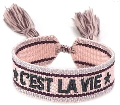 Generisch gewebtes Armband, Freundschaftsarmband, Webarmband, besticktes Armband