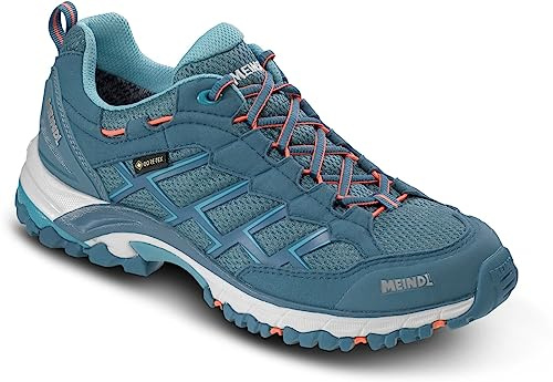 Meindl Herren Litepeak GTX Natur RotWanderstiefel | Das Modell Trekking Basic setzt sich zusammen aus Soft Polyester + Polypropylen Polster, sowie Polyamid zur Verstärkung an Ze