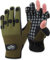 normani Camou Tarnhandschuhe zum Angeln Wasser- und Winddicht Angelhandschuhe Fleecegefüttert Fishingsports Anglerhandschuhe 2,5 mm Titanium-Neopren Farbe Oliv Größe L