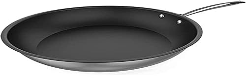 Cecotec Sartén Polka Classy 28 Bucket Steel. Diámetro 28 cm, Acero Inoxidable 18/10, Revestimiento Antiadherente, Mango Remachado, Apta para todo Tipo de Cocinas, Placa de Inducción 206cm