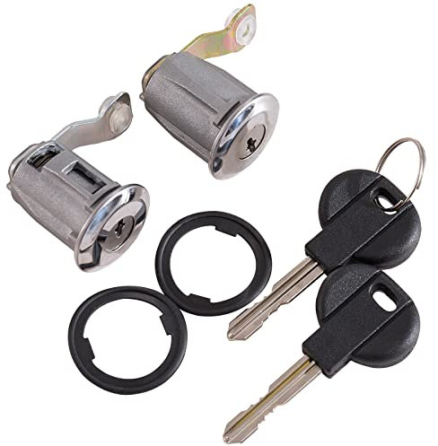 Twowinds Barillet Serrure, Cylindre Fermeture avec Joint et Clé Porte Gauche et Droite Partner (1996-2007) Berlingo (1996-2007) Xsara (1997-2005) Picasso (1999-2007) 252522 (Lot de 2)