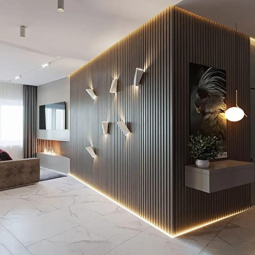 HOME DELUXE - Akustikpaneel SONIC Grey Oak - 3 Paneele – 0,96 m², ca. 80 x 40 cm, Holz/Polyester, auf- und nebeneinader platzierbar I Akustik Paneel Schallschutzpaneel Akustikplatten Wandpaneel