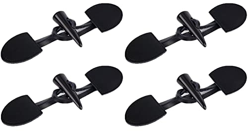 SHTGOI 4 Paar Knebelknöpfe Harz-Knopf Horn Knebelverschluss Leder Knebelverschlüsse Kleidungsersatzbutton Dufflecoat Verschluss Schnalle Resin Nähknöpfe für Pullover Windjacke Mantel Schwarz