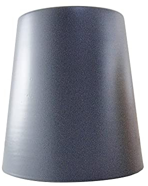 LEDSone Moderne Deckenleuchtenschirme aus Metall, glänzend, Retro, einfach anzubringen, 12,7 cm, Metall, E27, Lampenschirm für Decken- und Pendelleuchten (Gray)