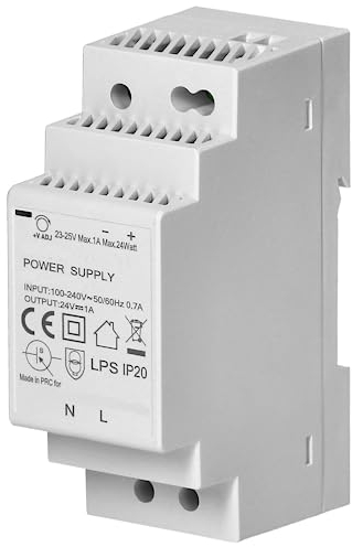 Miratic Alimentatore 24VDC Guida Din (1A / 24W / 2 moduli)