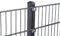 Doppelstabmattenzaun Set 868 Anthrazit| Stabmattenzaun | Mit VA Klemmhalter | Gartenzaun | Komplett Set | 103 cm-10