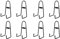 ZIUTPDAX 8 Stück Wandhalterung, Tellerständer, mittlere Wandstaffelei, Halterung, Telleraufhänger, vertikaler Tellerständer, Weinregal